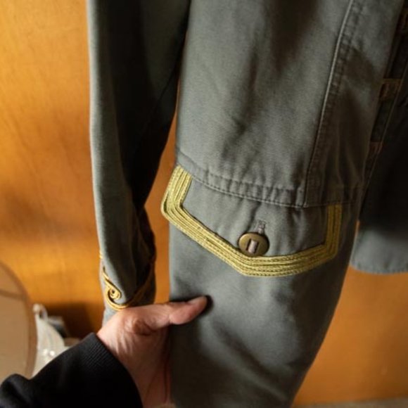 Y2K INC International Concepts Hussair Military Green w. Gold Jacket XL (XXL, L) - Picture 6 of 8